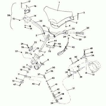 STEERING SL 650/B924058 (4922922292009A)