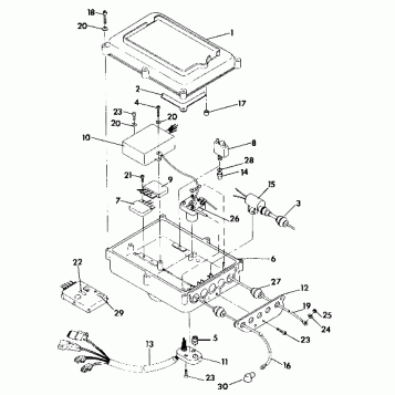 ELECTRICAL BOX SL 650/B924058 (4922922292021A)