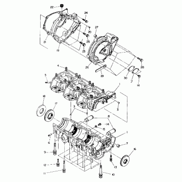 CRANKCASE SL 650/B924058 (4922922292022A)