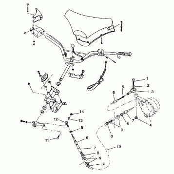 STEERING ASSEMBLY SL 650 / B934058 (4924732473010A)