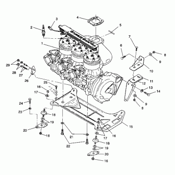 ENGINE MOUNTING SL 650 / B934058 (4924732473011A)