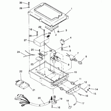 ELECTRICAL BOX SL 650 / B934058 (4924732473020A)
