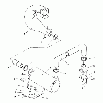 EXHAUST SYSTEM SL 750 / B934070 (4924752475015A)
