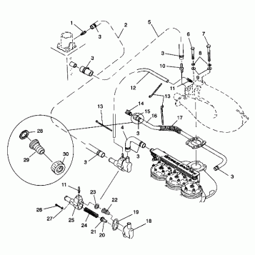 COOLING SYSTEM SL 750 / B934070 (4924752475018A)