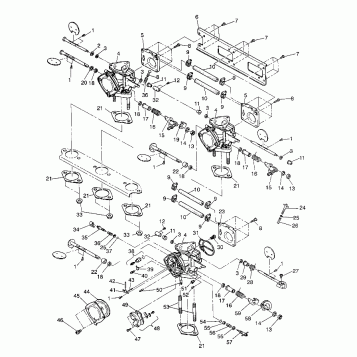CARBURETOR ASSEMBLY SL 750 / B934070 (4924752475026A)