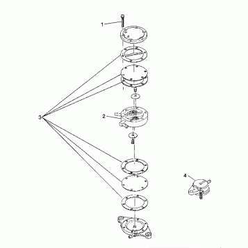 FUEL PUMP ASSEMBLY SL 750 / B934070 (4924752475030A)