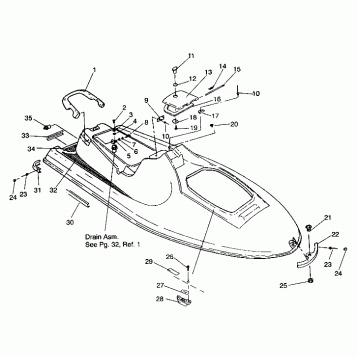 HULL and BODY SLT 750 B944170 (4925942594001A)