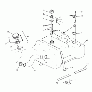 FUEL TANK SLT 750 B944170 (4925942594005A)