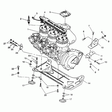 ENGINE MOUNTING SLT 750 B944170 (4925942594011A)
