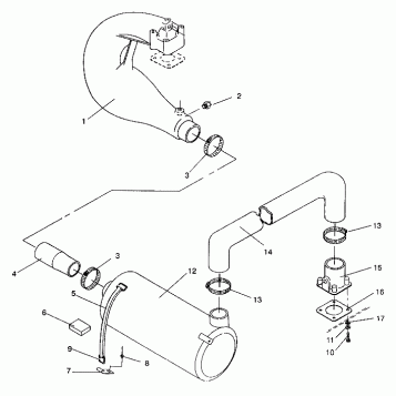 EXHAUST SYSTEM SLT 750 B944170 (4925942594014A)
