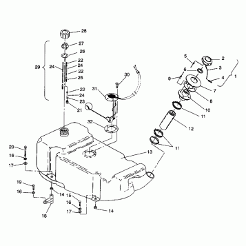 FUEL TANK SL 650 B944058 (4926992699005A)