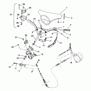 STEERING ASSEMBLY SL 650 B944058 (4926992699009A)
