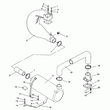 EXHAUST SYSTEM SL 650 B944058 (4926992699014A)