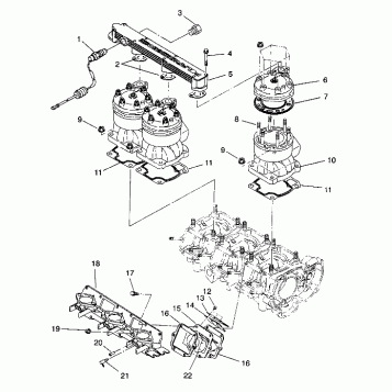 CYLINDER & MANIFOLD SL 650 B944058 (4926992699022A)