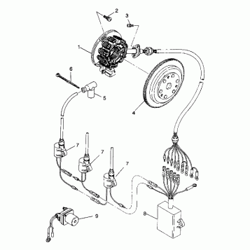 MAGNETO ASSEMBLY SL 650 B944058 (4926992699027A)