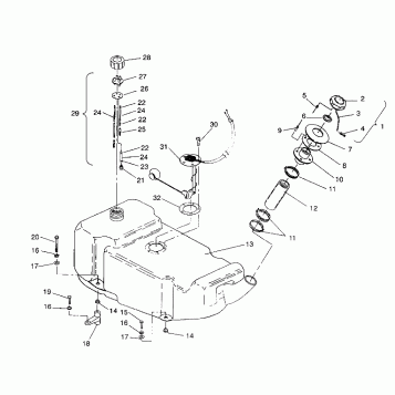 FUEL TANK SL 750 B944070 (4927012701005A)