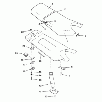SEAT ASSEMBLY SL 750 B944070 (4927012701007A)