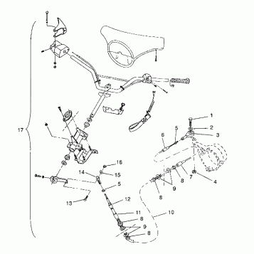 STEERING ASSEMBLY SL 750 B944070 (4927012701010A)