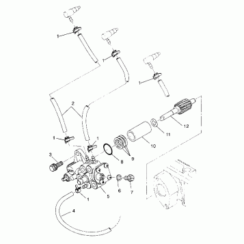 OIL PUMP ASSEMBLY SL 750 B944070 (4927012701026A)
