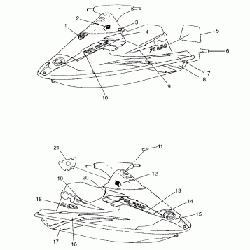 DECALS SL 650 B954058 (4930483048A007)