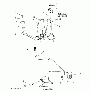 FUEL SYSTEM SL 650 B954058 (4930483048A010)