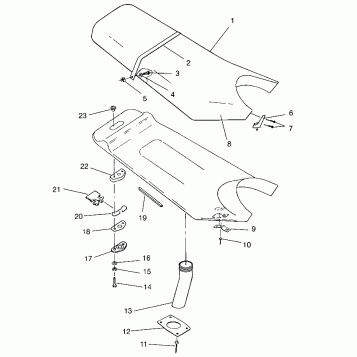 SEAT ASSEMBLY SL 650 B954058 (4930483048A011)