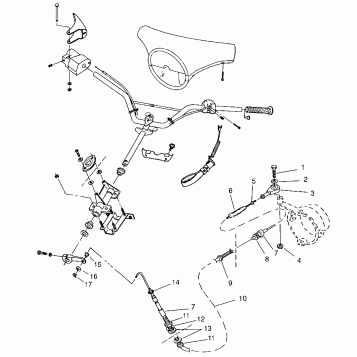 STEERING ASSEMBLY SL 650 B954058 (4930483048A014)
