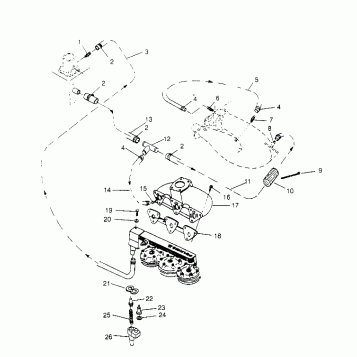 COOLING SYSTEM  SL 650 B954058 (4930483048B007)