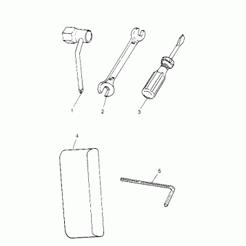 TOOL KIT ASSEMBLY  SL 650 B954058 (4930483048B011)