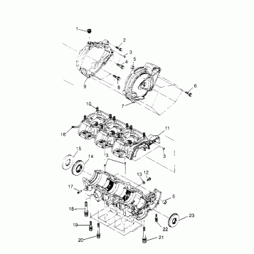 CRANKCASE ASSEMBLY SL 650 B954058 (4930483048B012)