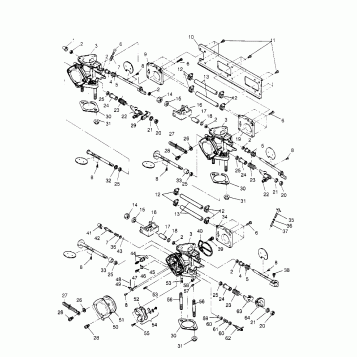 CARBURETOR ASSEMBLY  SL 650 B954058 (4930483048C001)