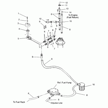 FUEL SYSTEM SL 750 B954070 (4930523052A010)