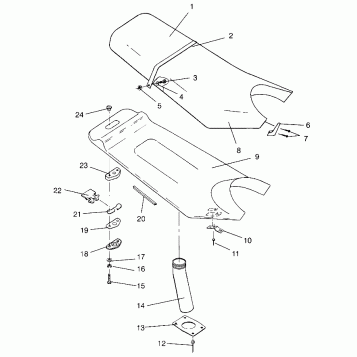 SEAT ASSEMBLY SL 750 B954070 (4930523052A011)