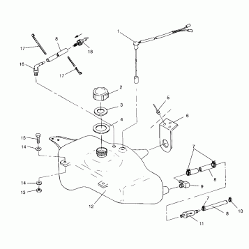 OIL TANK SL 750 B954070 (4930523052A012)