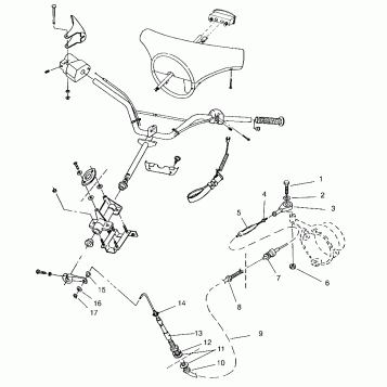 STEERING ASSEMBLY SL 750 B954070 (4930523052A014)