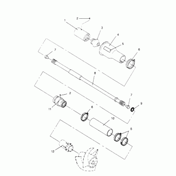 DRIVE SYSTEM  SL 750 B954070 (4930523052B002)