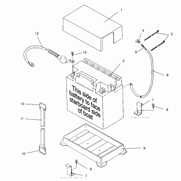 BATTERY BOX SL 750 B954070 (4930523052B006)