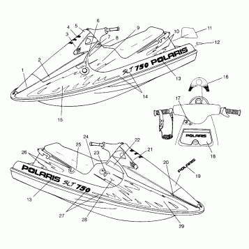 DECALS SLT 750 B954170 (4930563056A007)