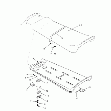SEAT ASSEMBLY  SLT 750 B954170 (4930563056A012)