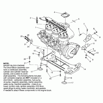 ENGINE MOUNTING SLT 750 B954170 (4930563056B002)