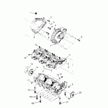 CRANKCASE ASSEMBLY  SLT 750 B954170 (4930563056B014)