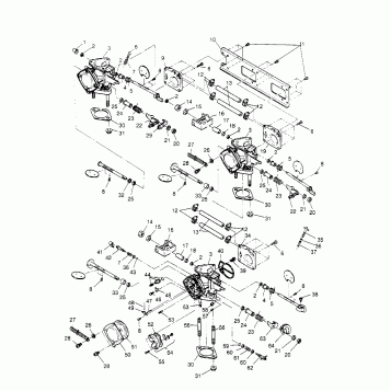 CARBURETOR ASSEMBLY  SLT 750 B954170 (4930563056C003)