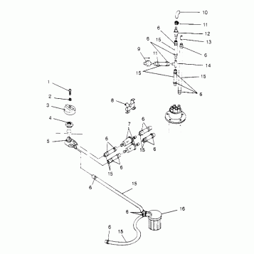 FUEL SYSTEM SL 650 STD B954358 (4932923292A010)