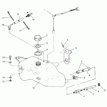 OIL TANK SL 650 STD B954358 (4932923292A012)
