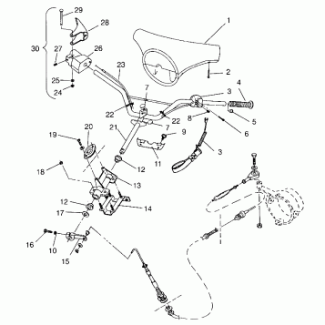 STEERING SL 650 STD B954358 (4932923292A013)