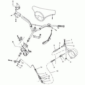 STEERING SL 650 STD B954358 (4932923292A014)