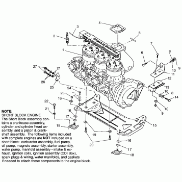ENGINE MOUNTING SL 650 B954058 (4932923292B001)