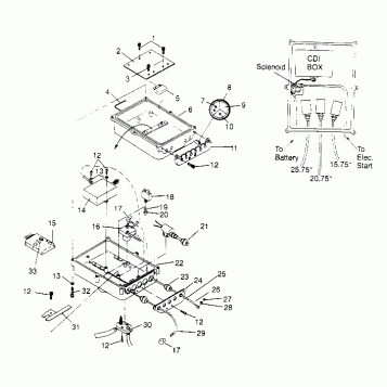 ELECTRICAL BOX SL 650 STD B954358 (4932923292B010)