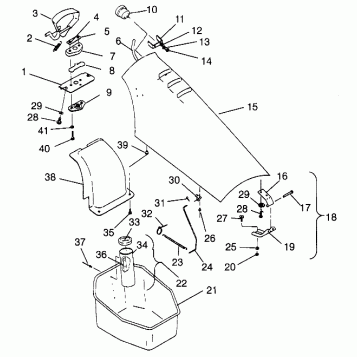 FRONT STORAGE COMPARTMENT SLT 700 B964166 and  Intl. SLT 700 I964166 (4933923392A008)