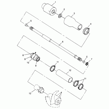 DRIVE SYSTEM SLT 700 B964166 and  Intl. SLT 700 I964166 (4933923392B002)